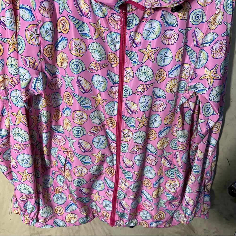 Simply Southern Full Zip Shell Windbreaker Rain Jacket Size Large - Picture 9 of 10